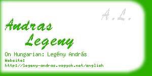 andras legeny business card