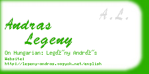 andras legeny business card